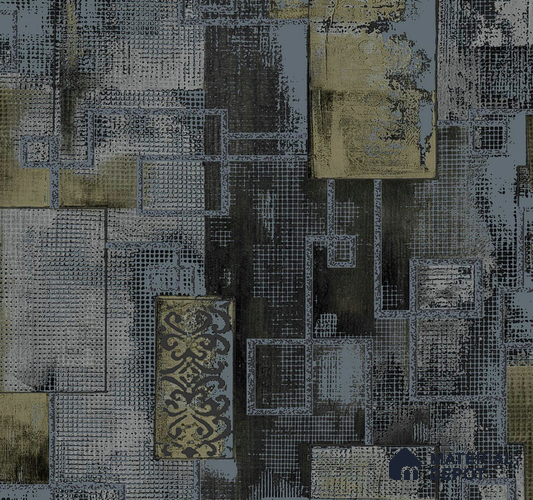 AMSM22517 | 10 Meter x 21 Inches Patterned Look Wallpaper - 57.41 Sq. Ft. | Minimum 15% wastage during installation