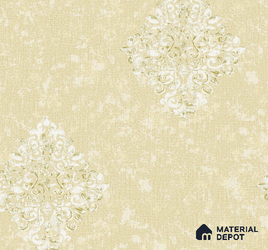 AMSM22543 | 10 Meter x 21 Inches Damask Look Wallpaper - 57.41 Sq. Ft. | Minimum 15% wastage during installation