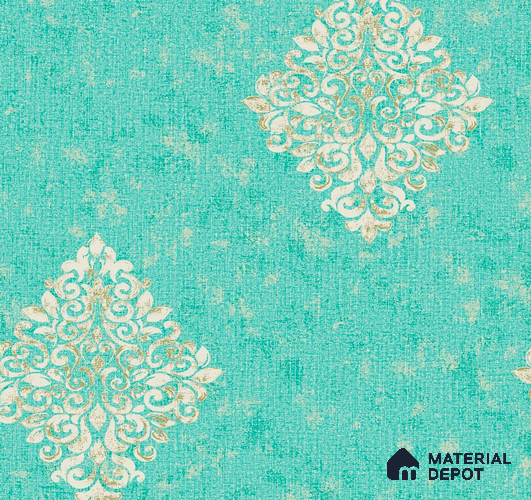 AMSM22545 | 10 Meter x 21 Inches Damask Look Wallpaper - 57.41 Sq. Ft. | Minimum 15% wastage during installation