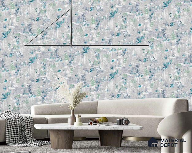 AMSM22548 | 10 Meter x 21 Inches Florals Look Wallpaper - 57.41 Sq. Ft. | Minimum 15% wastage during installation