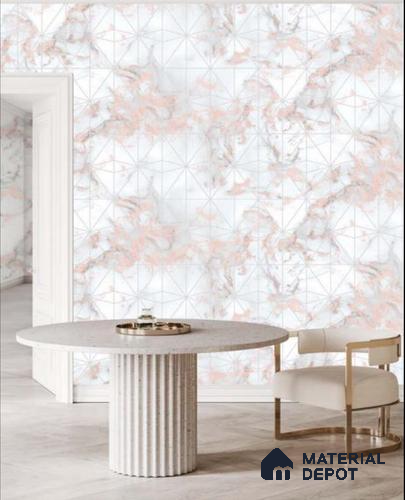 81255-3 | 5 Meter x 42 Inches Geometric Look Wallpaper - 57.41 Sq. Ft. | Minimum 15% wastage during installation