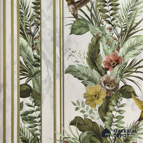 170-30 | 9.6 Meter x 20.87 Inches Florals Look Wallpaper - 54.77 Sq. Ft. | Minimum 15% wastage during installation