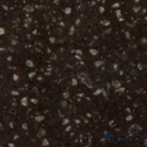 G074 Mocha Granite 8.17 ft x 2.49 ft Solid Surface Corian - 6 mm