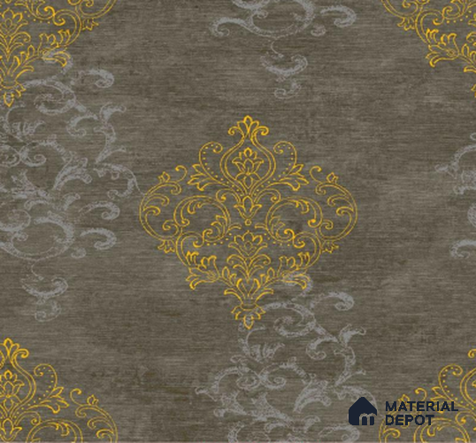 H4D99404 | 10 Meter x 21 Inches Damask Look Wallpaper - 57.05 Sq. Ft. | Minimum 15% wastage during installation