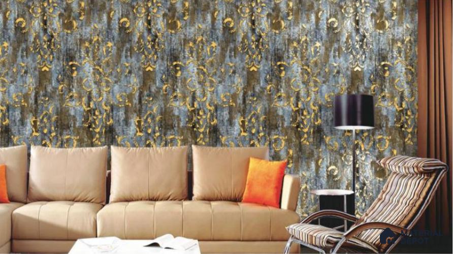 H4D99908 | 10 Meter x 21 Inches Patterned Look Wallpaper - 57.05 Sq. Ft. | Minimum 15% wastage during installation