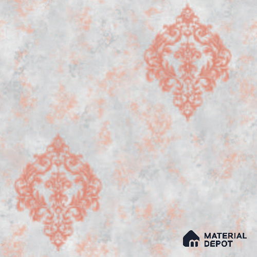HC222-52 | 10 Meter x 21 Inches Damask Look Wallpaper - 57.37 Sq. Ft. | Minimum 15% wastage during installation
