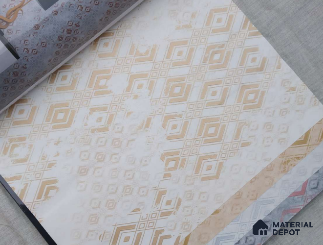 HM112 | 10 Meter x 21 Inches Patterned Look Wallpaper - 57.41 Sq. Ft. | Minimum 15% wastage during installation