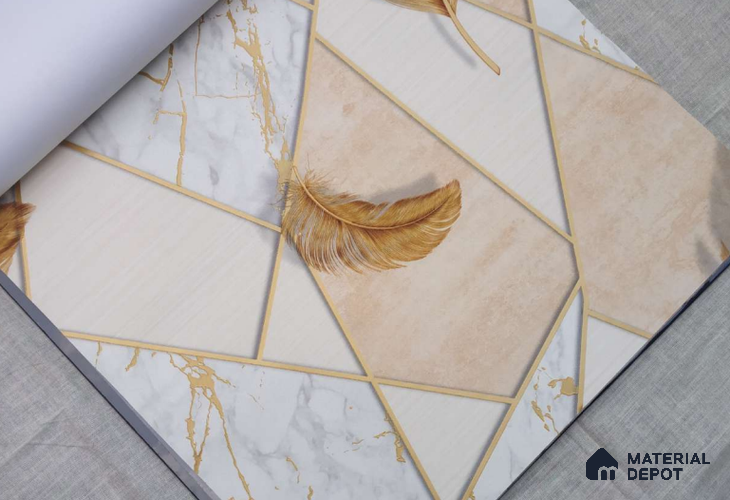 HM135 | 10 Meter x 21 Inches Patterned Look Wallpaper - 57.41 Sq. Ft. | Minimum 15% wastage during installation