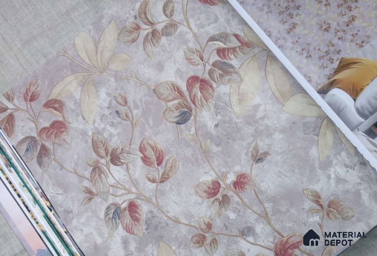 HM140 | 10 Meter x 21 Inches Florals Look Wallpaper - 57.41 Sq. Ft. | Minimum 15% wastage during installation