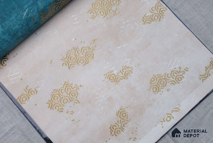 HM155 | 10 Meter x 21 Inches Patterned Look Wallpaper - 57.41 Sq. Ft. | Minimum 15% wastage during installation