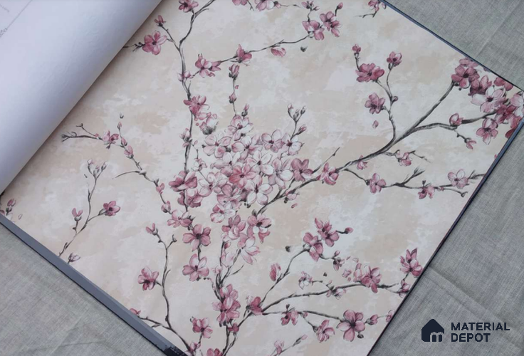HM159 | 10 Meter x 21 Inches Florals Look Wallpaper - 57.41 Sq. Ft. | Minimum 15% wastage during installation