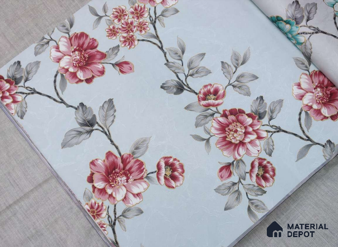 HM167 | 10 Meter x 21 Inches Florals Look Wallpaper - 57.41 Sq. Ft. | Minimum 15% wastage during installation
