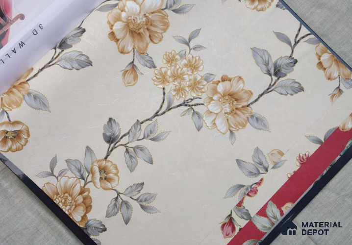 HM168 | 10 Meter x 21 Inches Florals Look Wallpaper - 57.41 Sq. Ft. | Minimum 15% wastage during installation