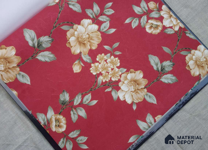 A close-up of aHM171 | 10 Meter x 21 Inches Florals Look Wallpaper - 57 Sq. Ft. available at Material Depot in Bangalore