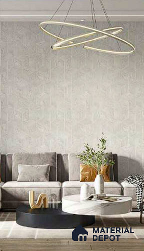 N12-1 | 10 Meter x 21 Inches Geometric Look Wallpaper - 57.41 Sq. Ft. | Minimum 15% wastage during installation
