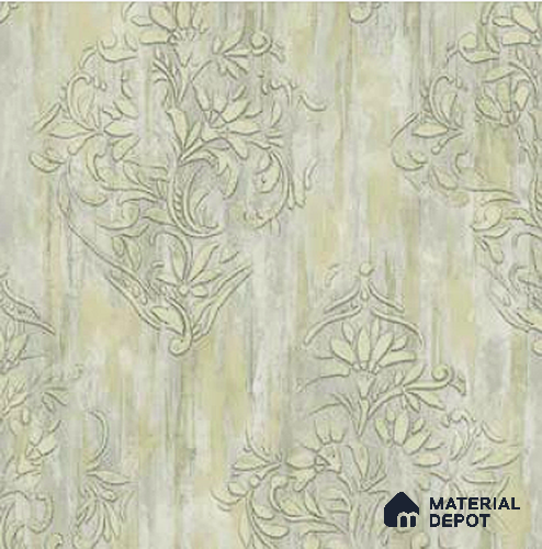 PAR902 | 10 Meter x 21 Inches Damask Look Wallpaper - 57.41 Sq. Ft. | Minimum 15% wastage during installation