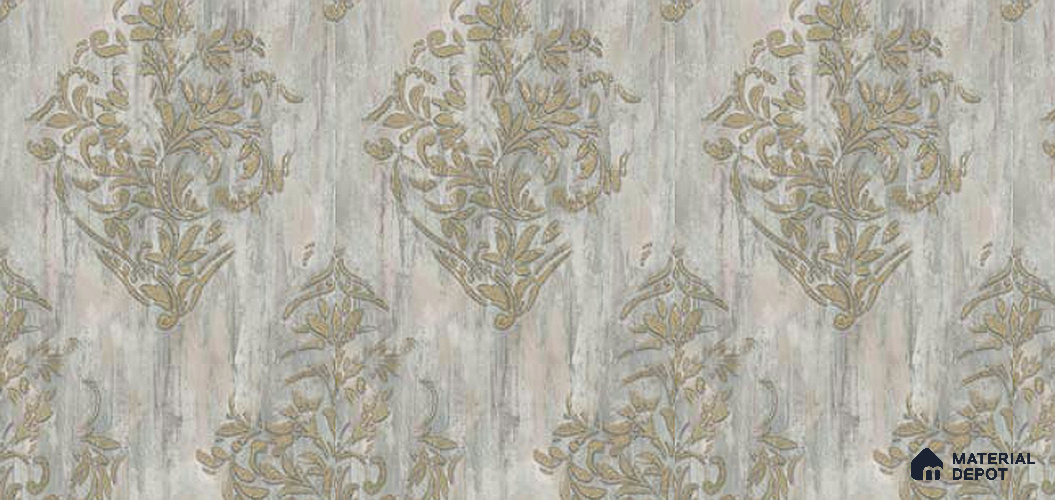 PAR906 | 10 Meter x 21 Inches Damask Look Wallpaper - 57.41 Sq. Ft. | Minimum 15% wastage during installation