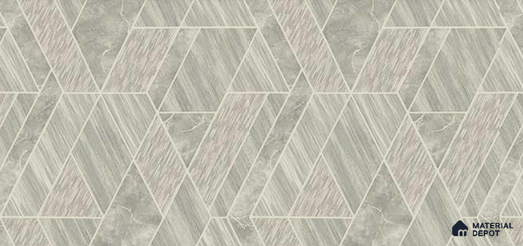 QUA1504 | 10 Meter x 21 Inches Geometric Look Wallpaper - 57.41 Sq. Ft. | Minimum 15% wastage during installation