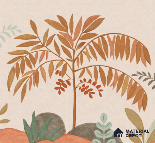 SOD27091 | 10 Meter x 21 Inches Florals Look Wallpaper - 57.41 Sq. Ft.