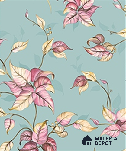 WK120-28 | 10 Meter x 21 Inches Florals Look Wallpaper - 57.41 Sq. Ft. | Minimum 15% wastage during installation