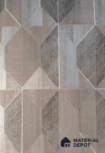 WK2-232 | 10 Meter x 21 Inches Geometric Look Wallpaper - 57.37 Sq. Ft. | Minimum 15% wastage during installation