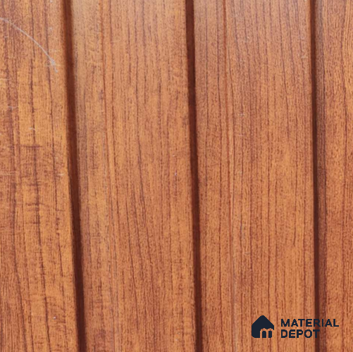 Brown Wood PN 07685 9.1 ft x 5 inch Charcoal Louvers/Panels - 12 mm | Suitable for Feature Wall, TV Unit & Living Room | Width is Subjected to 5% Variation