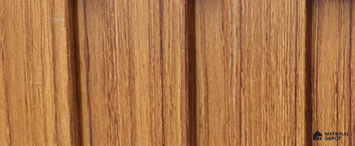 Brown Wood PN 07696 9.1 ft x 5 inch Charcoal Louvers/Panels - 12 mm | Suitable for Feature Wall, TV Unit & Living Room | Width is Subjected to 5% Variation