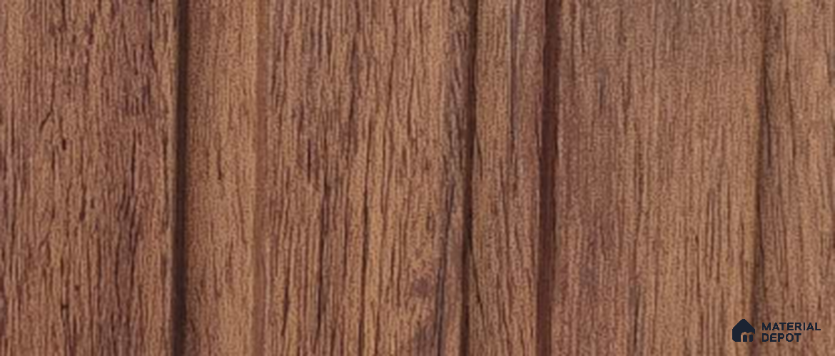 Brown Wood PN 07692 9.1 ft x 5 inch Charcoal Louvers/Panels - 12 mm | Suitable for Feature Wall, TV Unit & Living Room | Width is Subjected to 5% Variation