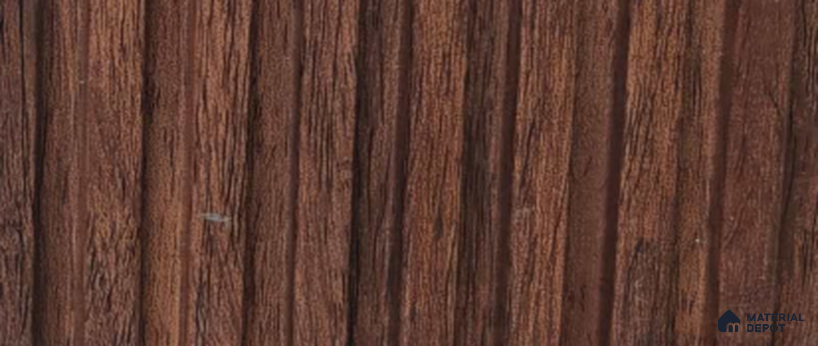 Brown Wood PN 07714 9.1 ft x 5 inch Charcoal Louvers/Panels - 12 mm | Suitable for Feature Wall, TV Unit & Living Room | Width is Subjected to 5% Variation