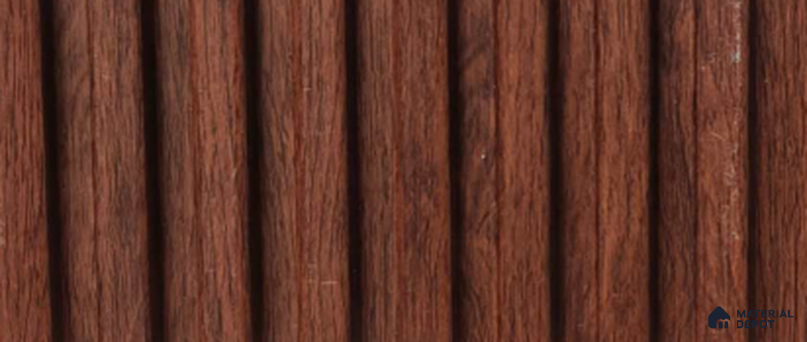 Brown Wood PN 07715 9.1 ft x 5 inch Charcoal Louvers/Panels - 12 mm | Suitable for Feature Wall, TV Unit & Living Room | Width is Subjected to 5% Variation