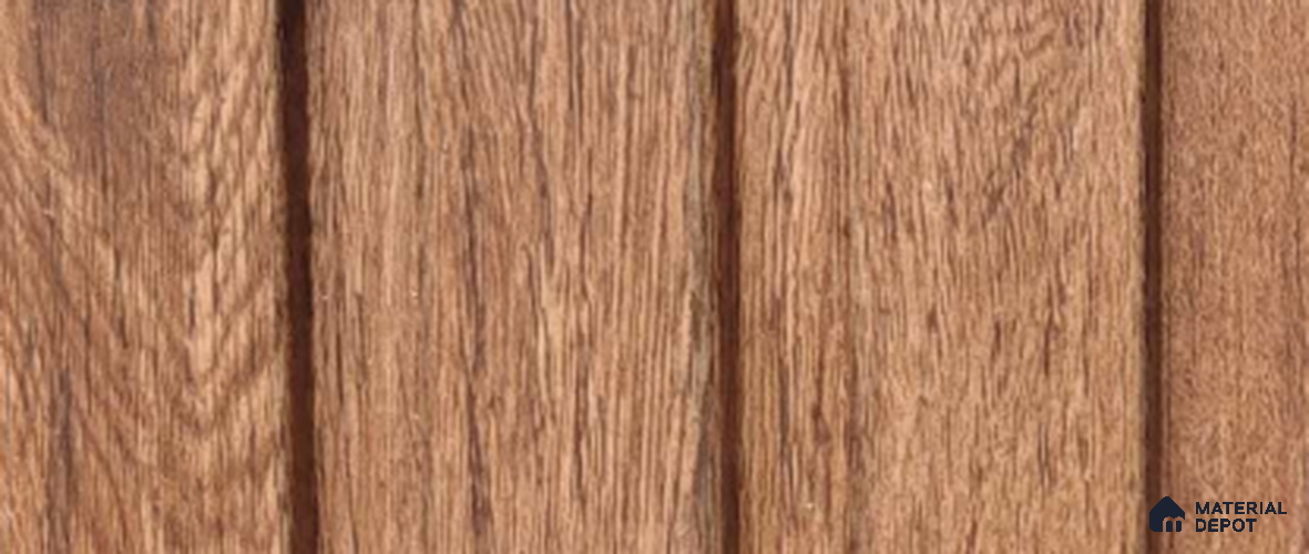 Brown Wood PN 07689 9.1 ft x 5 inch Charcoal Louvers/Panels - 12 mm | Suitable for Feature Wall, TV Unit & Living Room | Width is Subjected to 5% Variation