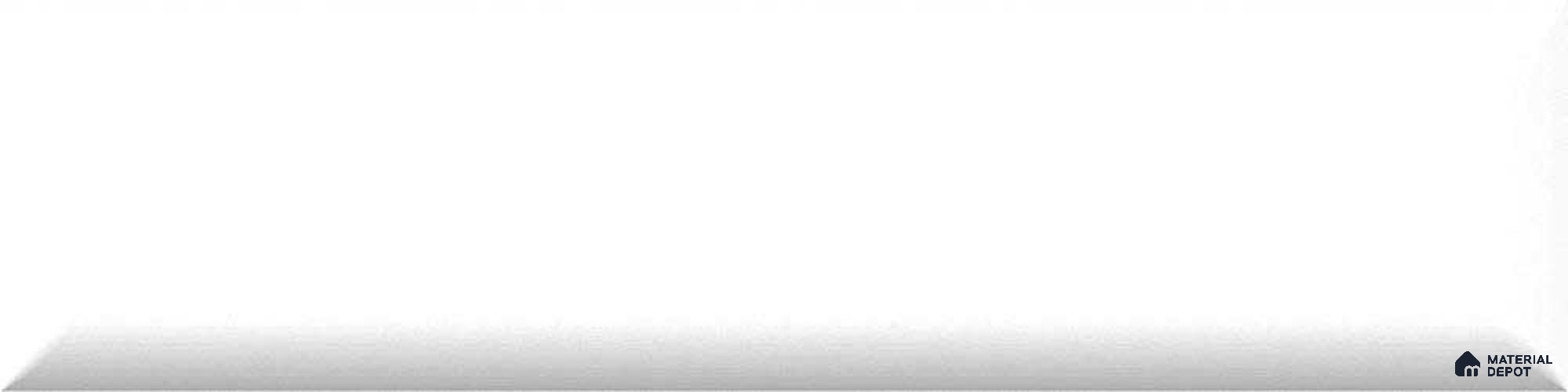 TL 00000 E Snow White Plain 300x100 mm Matte Finish Ceramic Wall  Subway Tile - 8 mm