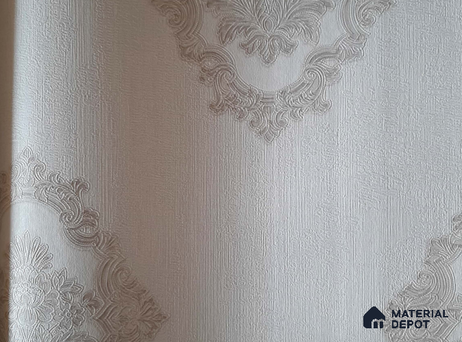 10195-1 | 10 Meter x 21 Inch Non Woven Damask Look Wallpaper - 57 Sq. Ft. | Minimum 15% wastage during installation