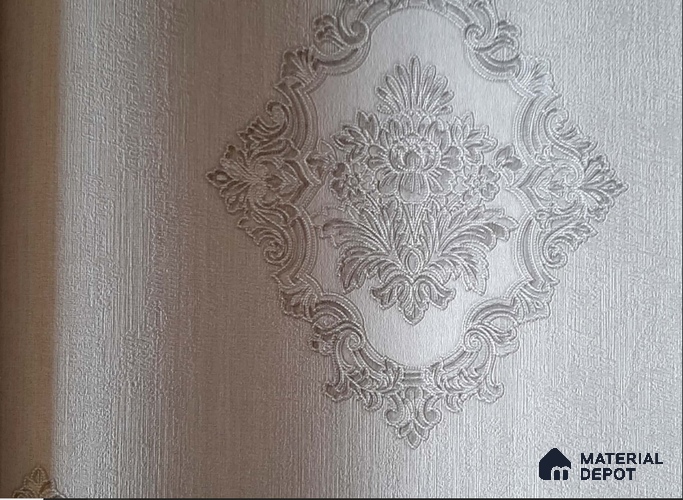 10195-2 | 10 Meter x 21 Inch Non Woven Damask Look Wallpaper - 57 Sq. Ft. | Minimum 15% wastage during installation