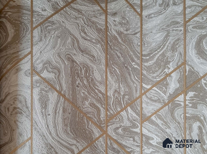 10197-4 | 10 Meter x 21 Inch Non Woven Geometric Look Wallpaper - 57 Sq. Ft. | Minimum 15% wastage during installation