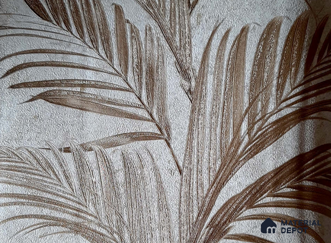 10200-2 | 10 Meter x 21 Inch Non Woven Tropical Look Wallpaper - 57 Sq. Ft. | Minimum 15% wastage during installation