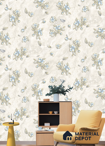 12081 | 9.5 Meter x 21 Inches Florals Look Wallpaper - 55 Sq. Ft. | Minimum 15% wastage during installation