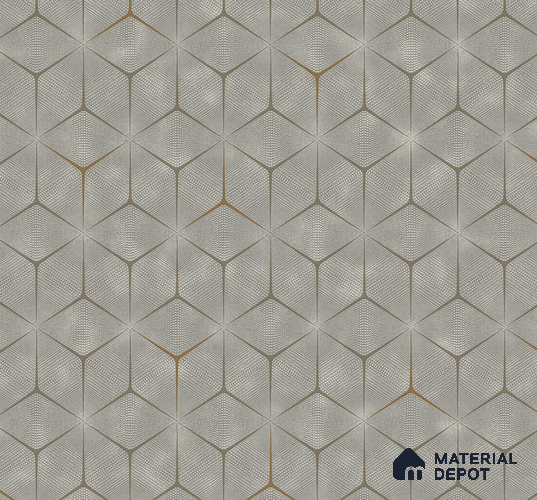 202206-4 | 5 Meter x 42 Inch PVC Geometric Look Wallpaper - 57 Sq. Ft. | Minimum 15% wastage during installation