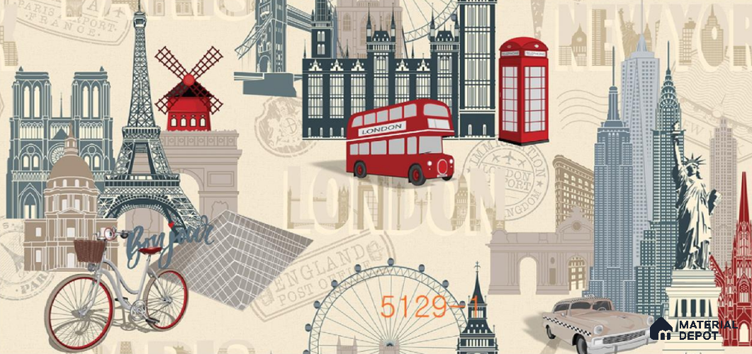 5129-1 | 5 Meter x 42 Inch PVC Patterned Look Wallpaper - 57 Sq. Ft.  Image 01
