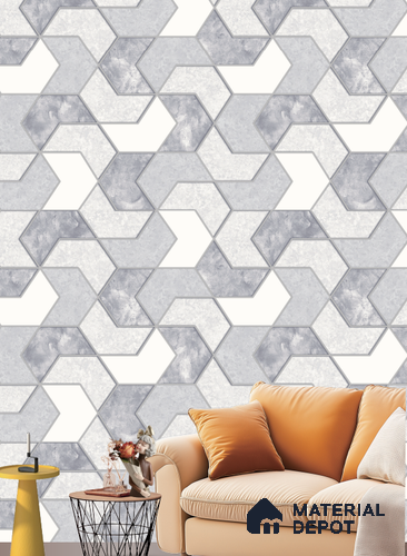 571301 | 9.5 Meter x 21 Inches Patterned Look Wallpaper - 55 Sq. Ft.  | Minimum 15% wastage during installation