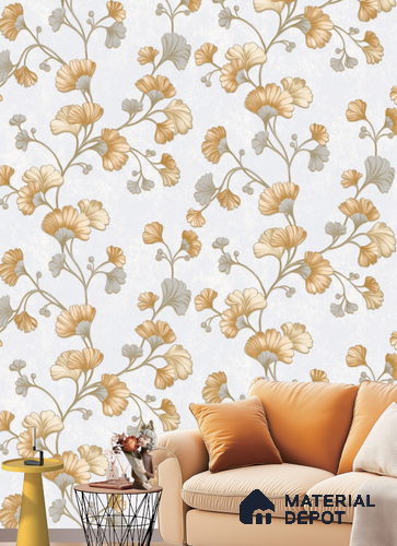 591006 | 9.5 Meter x 21 Inches Florals Look Wallpaper - 55 Sq. Ft.  | Minimum 15% wastage during installation