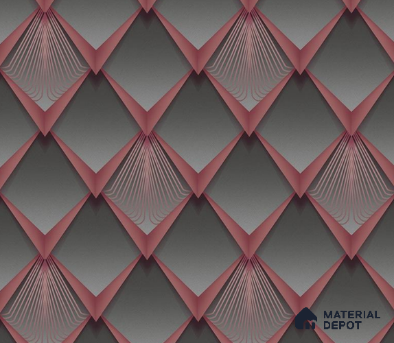 5D1025 | 9.5 Meter x 21 Inch PVC Geometric Look Wallpaper - 55 Sq. Ft. | Minimum 15% wastage during installation