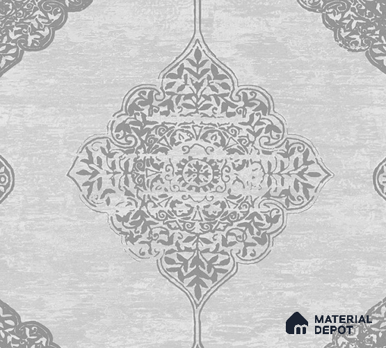 5D1052 | 9.5 Meter x 21 Inch PVC Damask Look Wallpaper - 55 Sq. Ft. | Minimum 15% wastage during installation