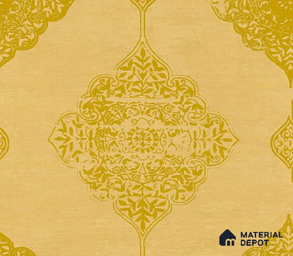 5D1053 | 9.5 Meter x 21 Inch PVC Damask Look Wallpaper - 55 Sq. Ft. | Minimum 15% wastage during installation