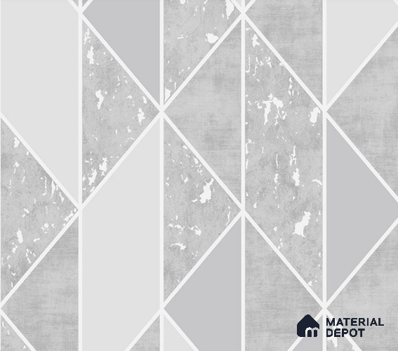 5D1082 | 9.5 Meter x 21 Inch PVC Geometric Look Wallpaper - 55 Sq. Ft. | Minimum 15% wastage during installation