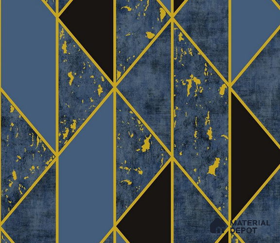 5D1084 | 9.5 Meter x 21 Inch PVC Geometric Look Wallpaper - 55 Sq. Ft. | Minimum 15% wastage during installation