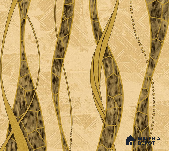 5D1102 | 9.5 Meter x 21 Inch PVC Patterned Look Wallpaper - 55 Sq. Ft. | Minimum 15% wastage during installation