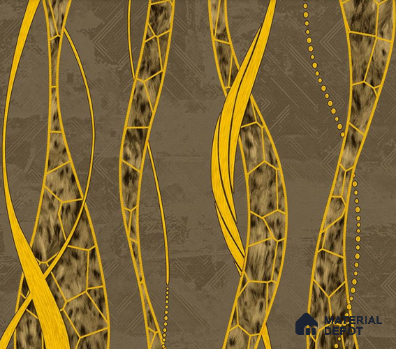 5D1103 | 9.5 Meter x 21 Inch PVC Patterned Look Wallpaper - 55 Sq. Ft. | Minimum 15% wastage during installation