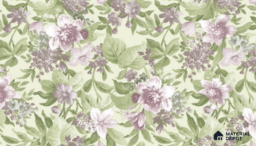 74019-3 | 5 Meter x 42 Inch PVC Florals Look Wallpaper - 57 Sq. Ft. | Minimum 15% wastage during installation