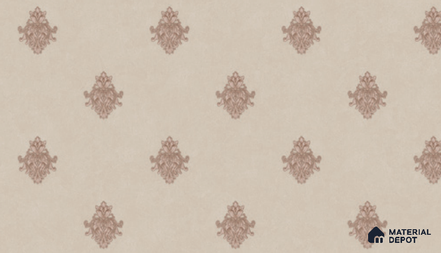 74024-4 | 5 Meter x 42 Inch PVC Damask Look Wallpaper - 57 Sq. Ft. | Minimum 15% wastage during installation